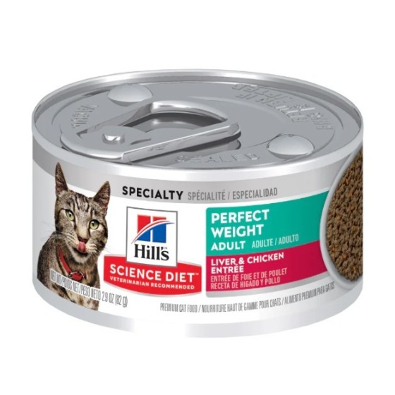 Comida Húmeda para Gato Hills Adulto Peso Perfecto 2.9 Onz