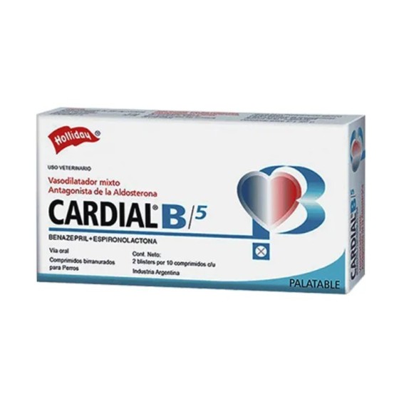 Cardial B 5mg x 20 Tabletas