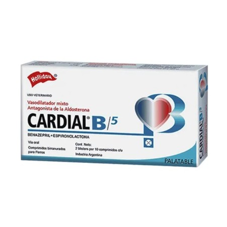 Cardial B 5mg x 20 Tabletas