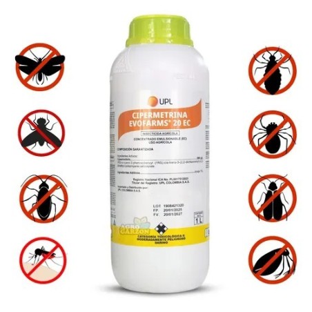 Cipermetrina 20ec Insectos Litro