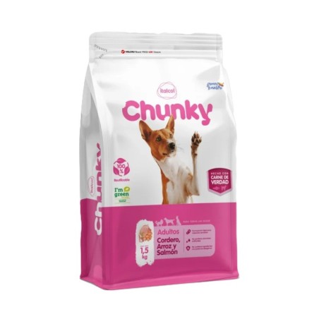 Chunky Perro Adulto Cordero, Arroz y Salmón x 12 kilos