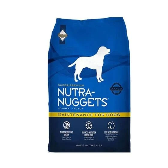 Nutra Nuggets Mantenimiento es una comida para perros adultos que real