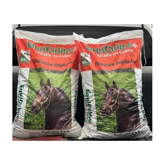 Equicubos, Alfalfa en cubos para equinos