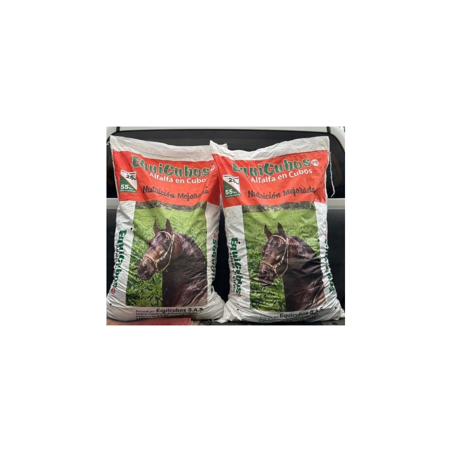 Equicubos, Alfalfa en cubos para equinos