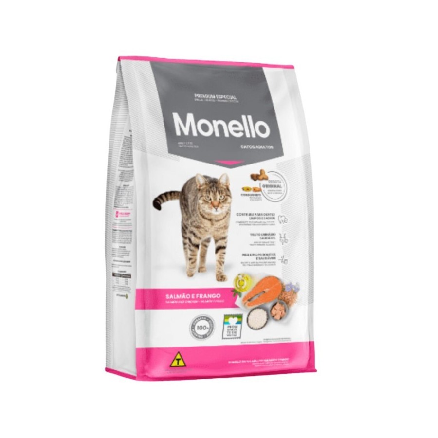 Monello Cat Alimento Salmón, Atún y Pollo