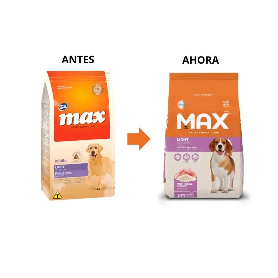Max Concentrado Adulto Light Pollo y Arroz