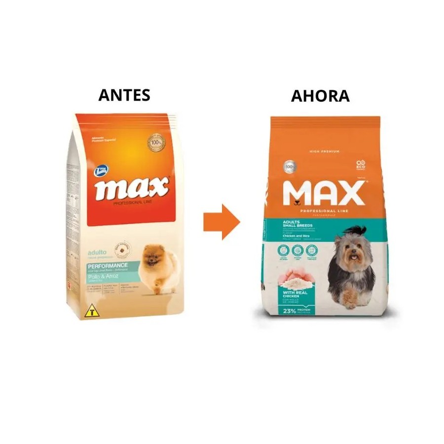 Max Concentrado  Razas Pequeñas Performance Pollo 2Kg