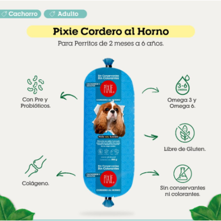 Pixie Alimento Cachorro Adulto Cordero x 500 Gr