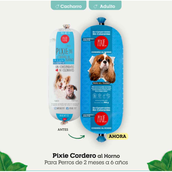 Pixie Alimento Cachorro Adulto Cordero x 500 Gr