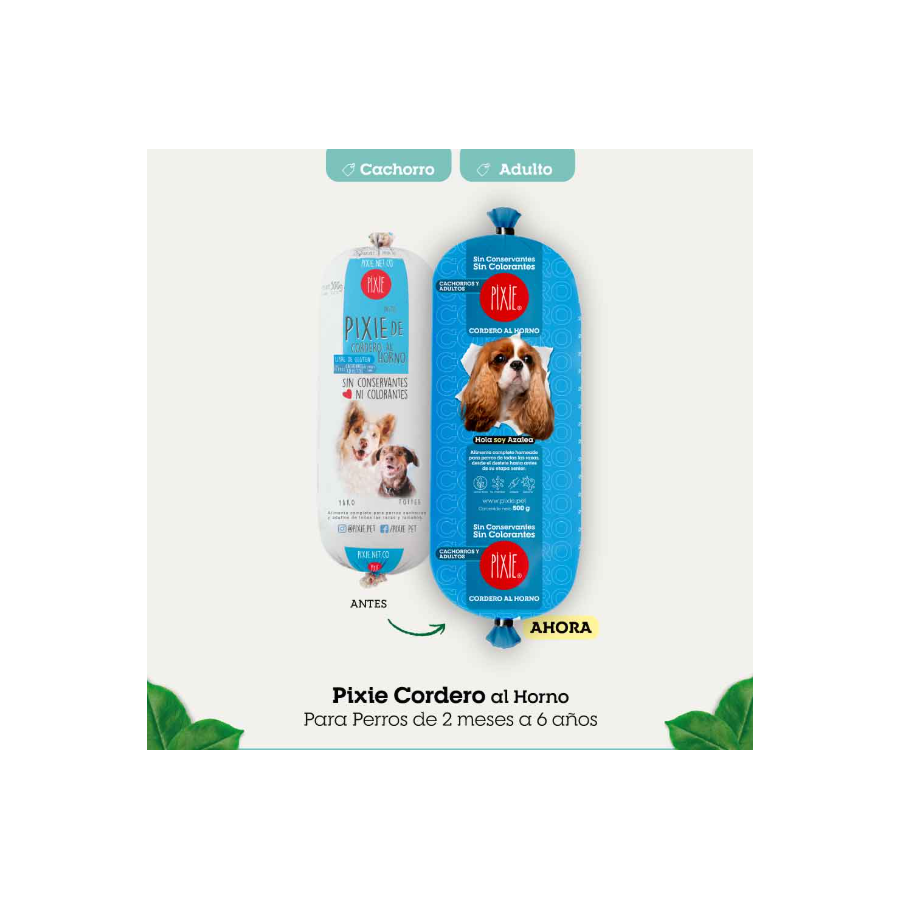 Pixie Alimento Cachorro Adulto Cordero x 500 Gr