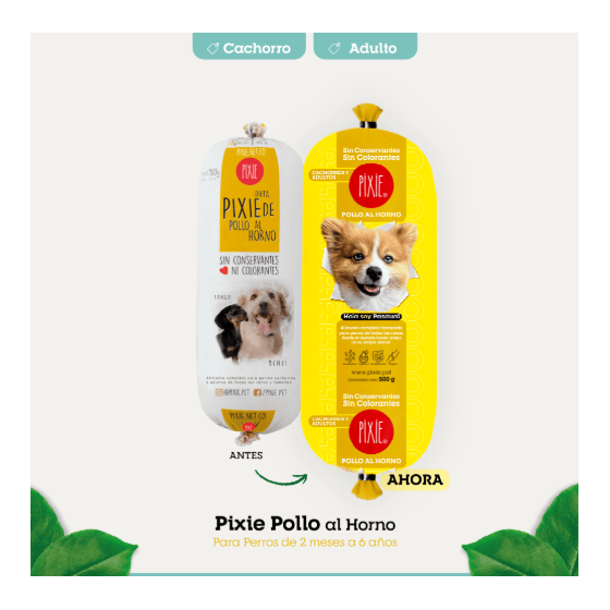 Pixie Alimento Cachorro Adulto Pollo x 500 Gr