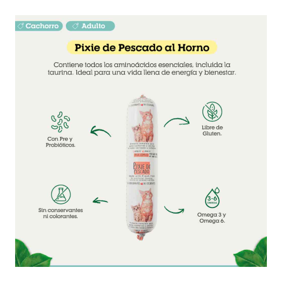 Pixie Alimento Gatito Pescado x 200 Gr
