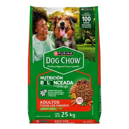 Dog Chow Adulto Nutricion Balanceada Todos Los Tamaños X25kg